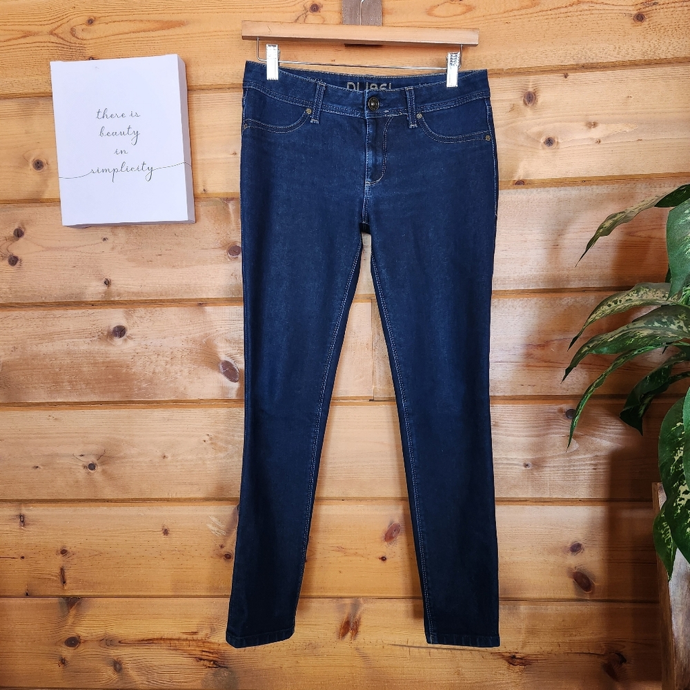 Dl1961 Emma Legging Skinny Dark Wash Stretch 360 Cropped Ankle Jeans Sz 27 X 27"